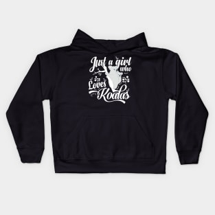 Just a Girl Who Loves Koalas Kids Hoodie